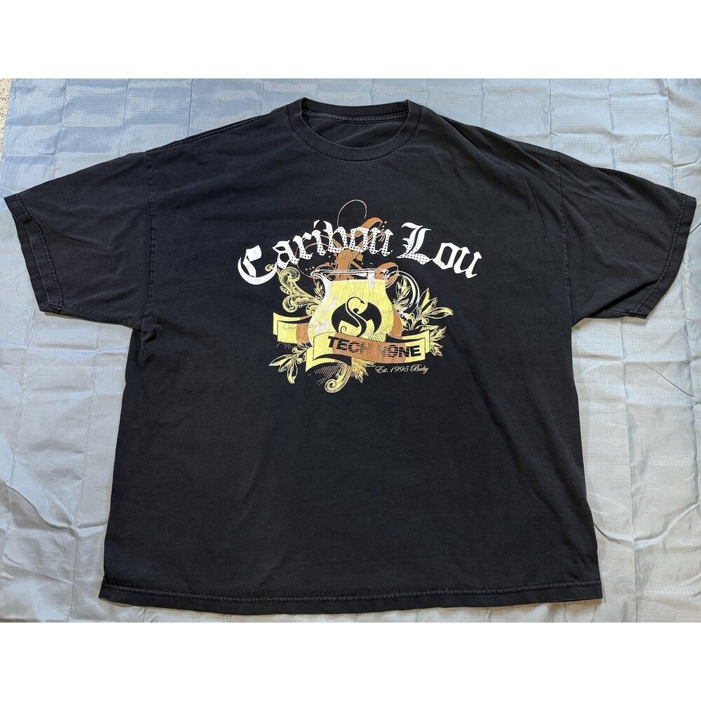 Vintage Y2K Tech N9ne Caribou Lou Graphic Tee T-shirt Size XXL Rap HipHop